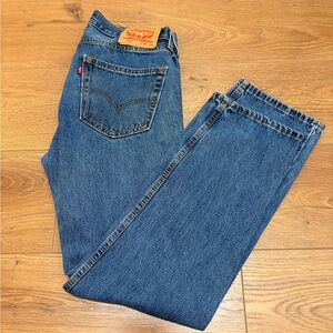 Levi's 505 Men's Waist 30" Classic Denim Pants Indigo Straight Jeans